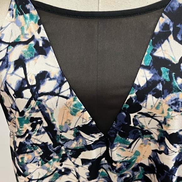 ASTR Printed Swing Strappy Mesh Detail Mini Dress Women's Size medium - Picture 8 of 15